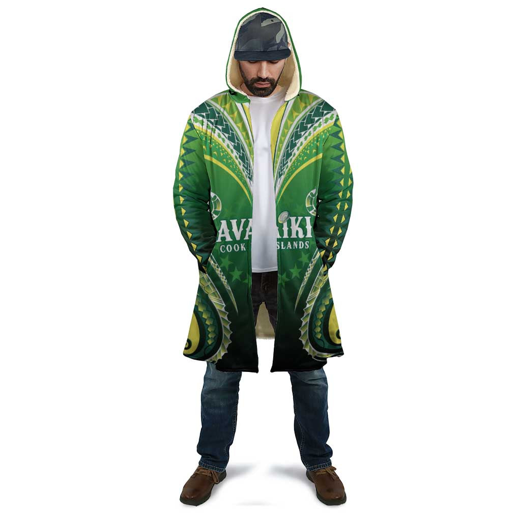 Custom Rugby Cook Islands Avaiki Cloak Green Kuki Airani Tribal Maori Inspired LT9 - Polynesian Pride