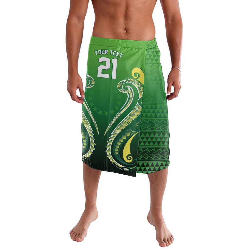 Custom Rugby Cook Islands Avaiki Lavalava Green Kuki Airani Tribal Maori Inspired LT9 Green - Polynesian Pride