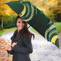 Rugby Cook Islands Avaiki Umbrella Green Kuki Airani Tribal Maori Inspired LT9 - Polynesian Pride