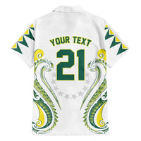 Custom Rugby Cook Islands Avaiki Family Matching Tank Maxi Dress and Hawaiian Shirt White Kuki Airani Tribal Maori Inspired LT9 - Polynesian Pride