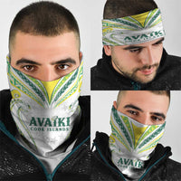 Rugby Cook Islands Avaiki Neck Gaiter White Kuki Airani Tribal Maori Inspired LT9 - Polynesian Pride