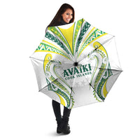 Rugby Cook Islands Avaiki Umbrella White Kuki Airani Tribal Maori Inspired LT9 - Polynesian Pride