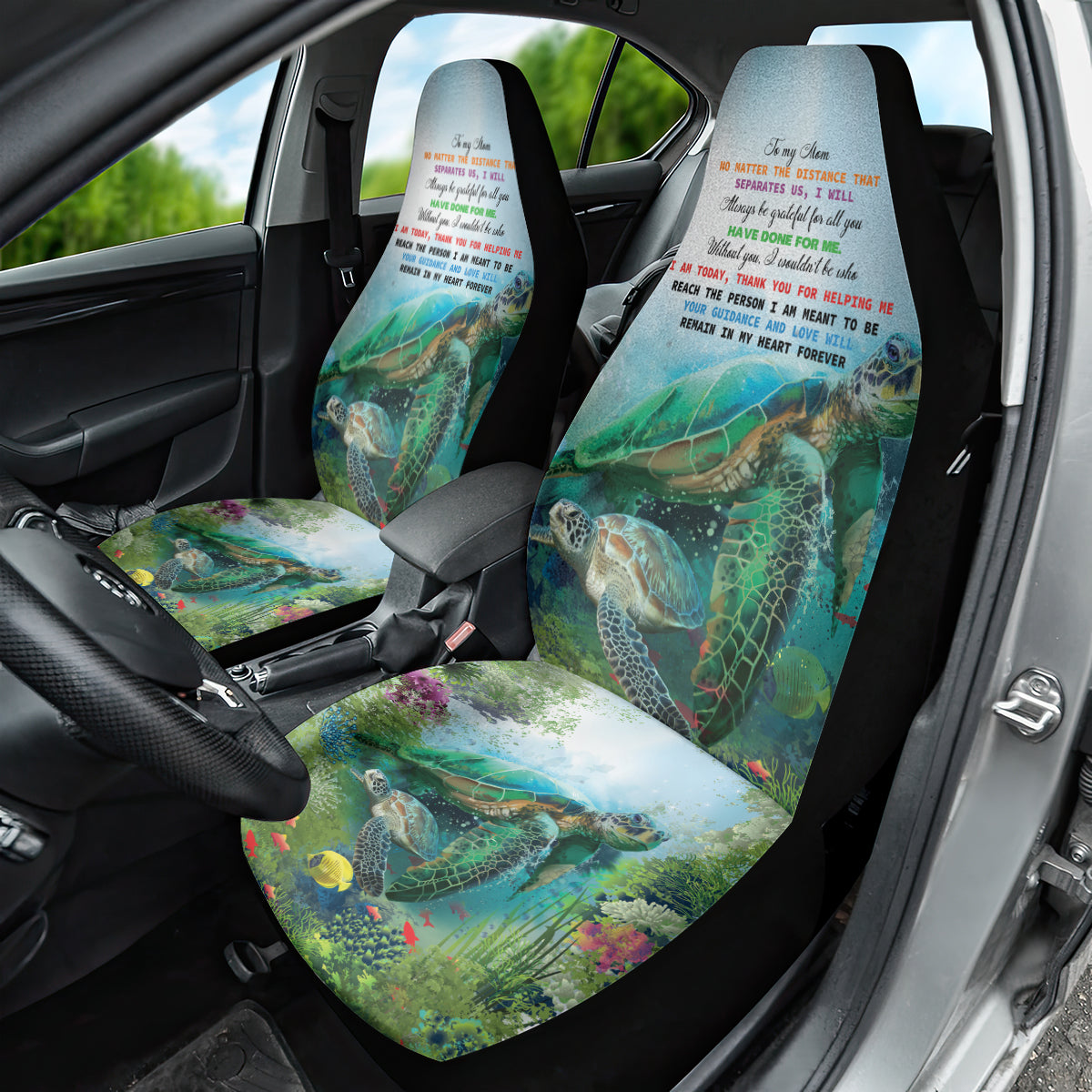 Polynesia Mother's Day Car Seat Cover Magnificent Sea Turtle Of Love and Gratitude