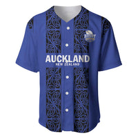 Custom Oceania Football NZ Auckland Baseball Jersey Maori Tribal Pattern