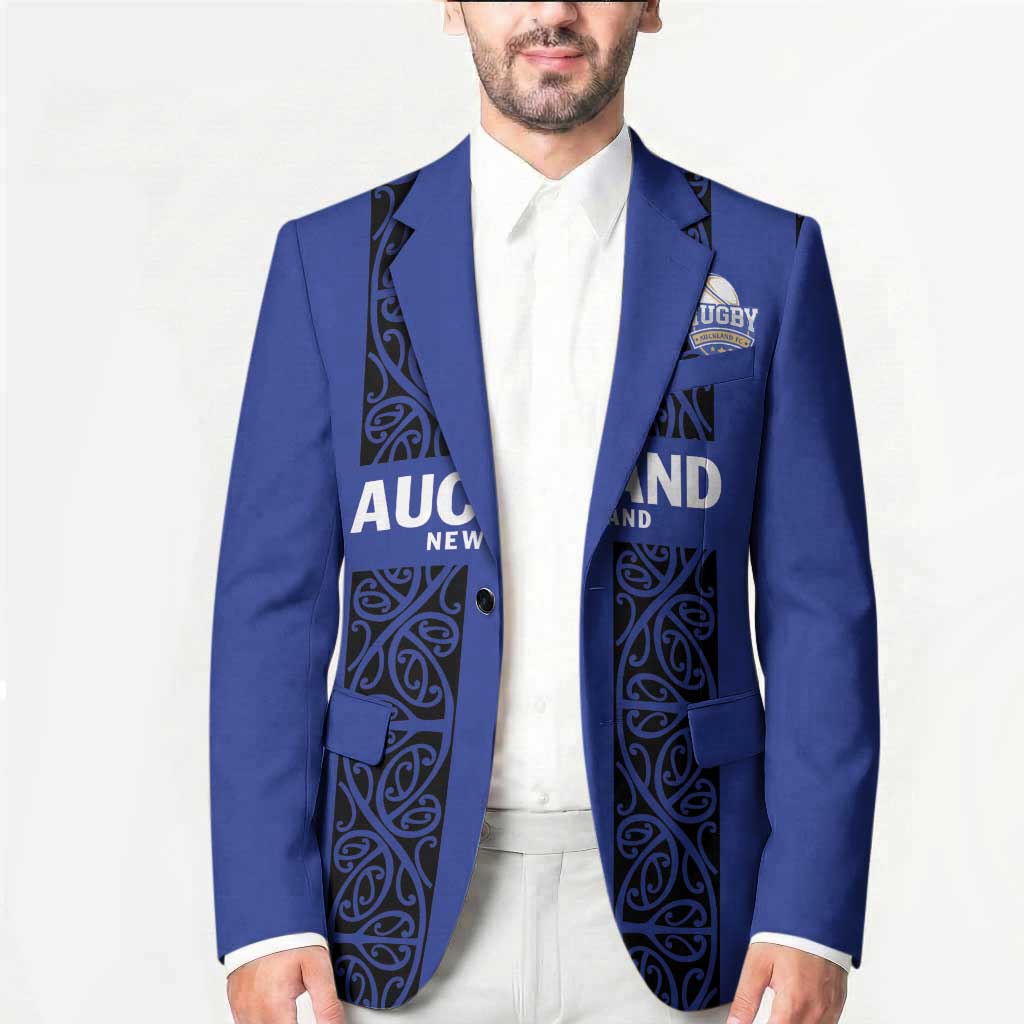 Custom Oceania Football NZ Auckland Blazer Maori Tribal Pattern
