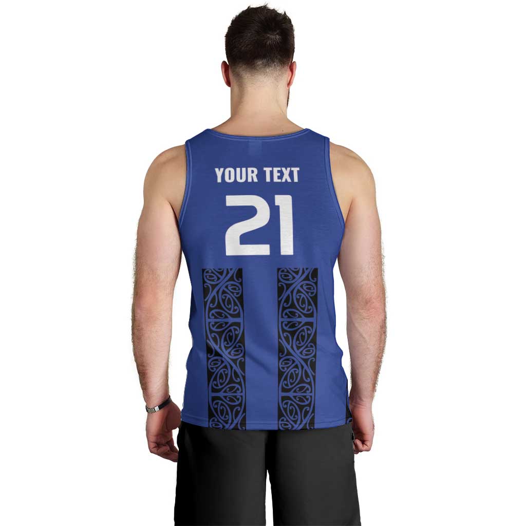 Custom Oceania Football NZ Auckland Men Tank Top Maori Tribal Pattern