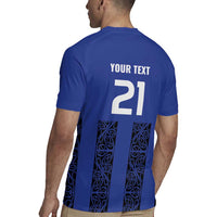 Custom Oceania Football NZ Auckland Rugby Jersey Maori Tribal Pattern