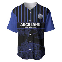 Custom Oceania Football NZ Auckland Baseball Jersey Minimal City Map Style