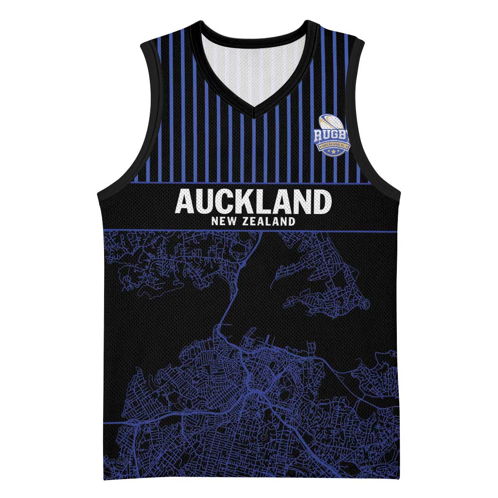 Custom Oceania Football NZ Auckland Basketball Jersey Minimal City Map Style