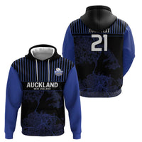 Custom Oceania Football NZ Auckland Hoodie Minimal City Map Style