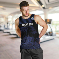 Custom Oceania Football NZ Auckland Men Tank Top Minimal City Map Style