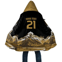 Custom Oceania Football NZ South Island Cloak Minimal Mount Cook Silhouette LT9 Unisex Black - Polynesian Pride