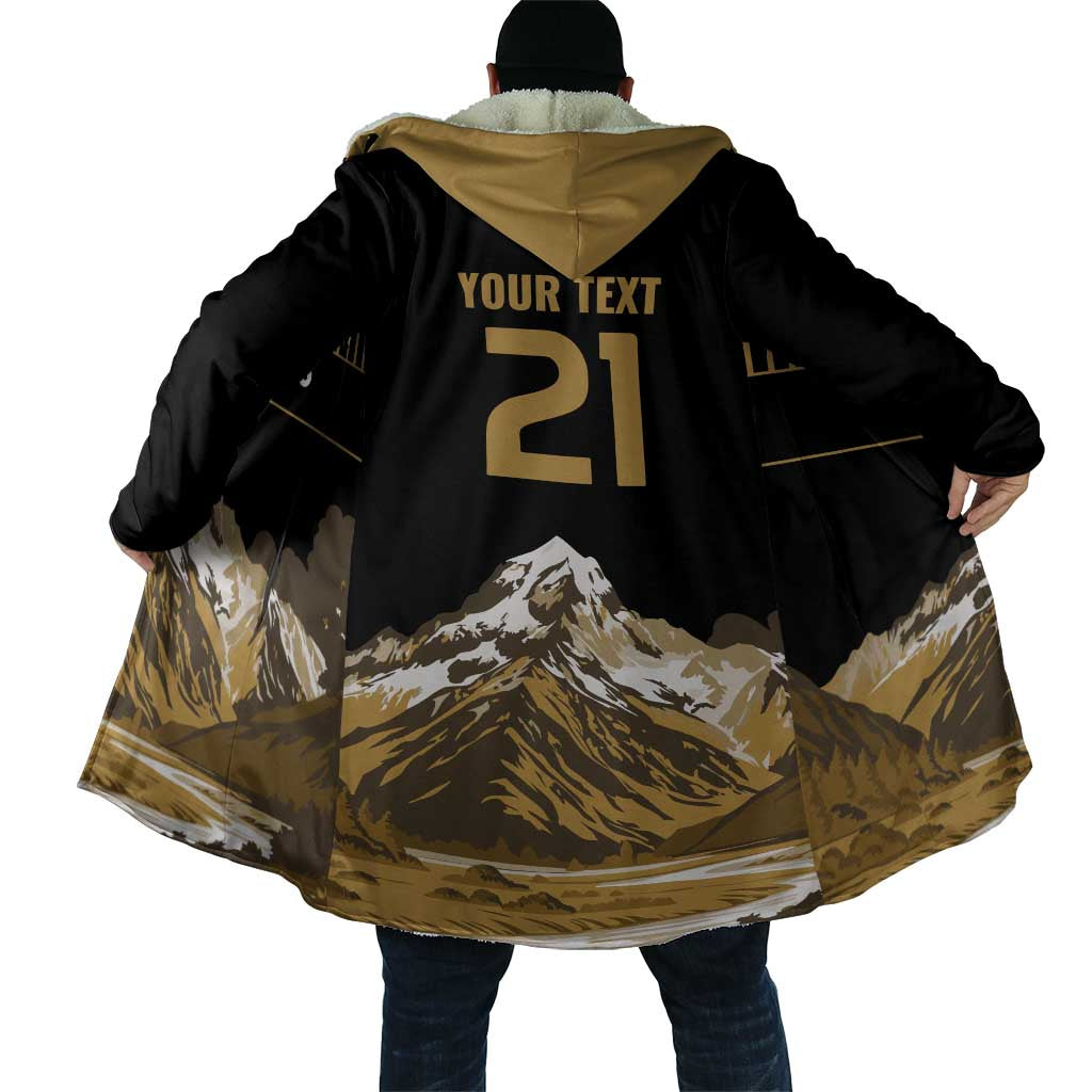 Custom Oceania Football NZ South Island Cloak Minimal Mount Cook Silhouette LT9 - Polynesian Pride