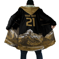 Custom Oceania Football NZ South Island Cloak Minimal Mount Cook Silhouette LT9 - Polynesian Pride