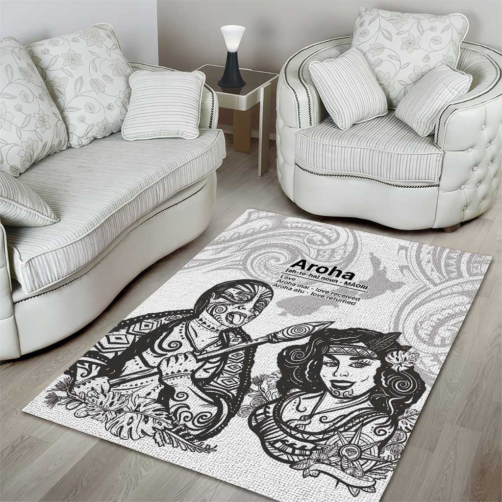 Aroha Maori Language Area Rug Te Reo Maori Inspired Art