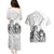 Aroha Maori Language Couples Matching Puletasi and Hawaiian Shirt Te Reo Maori Inspired Art
