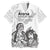Aroha Maori Language Family Matching Short Sleeve Bodycon Dress and Hawaiian Shirt Te Reo Maori Inspired Art