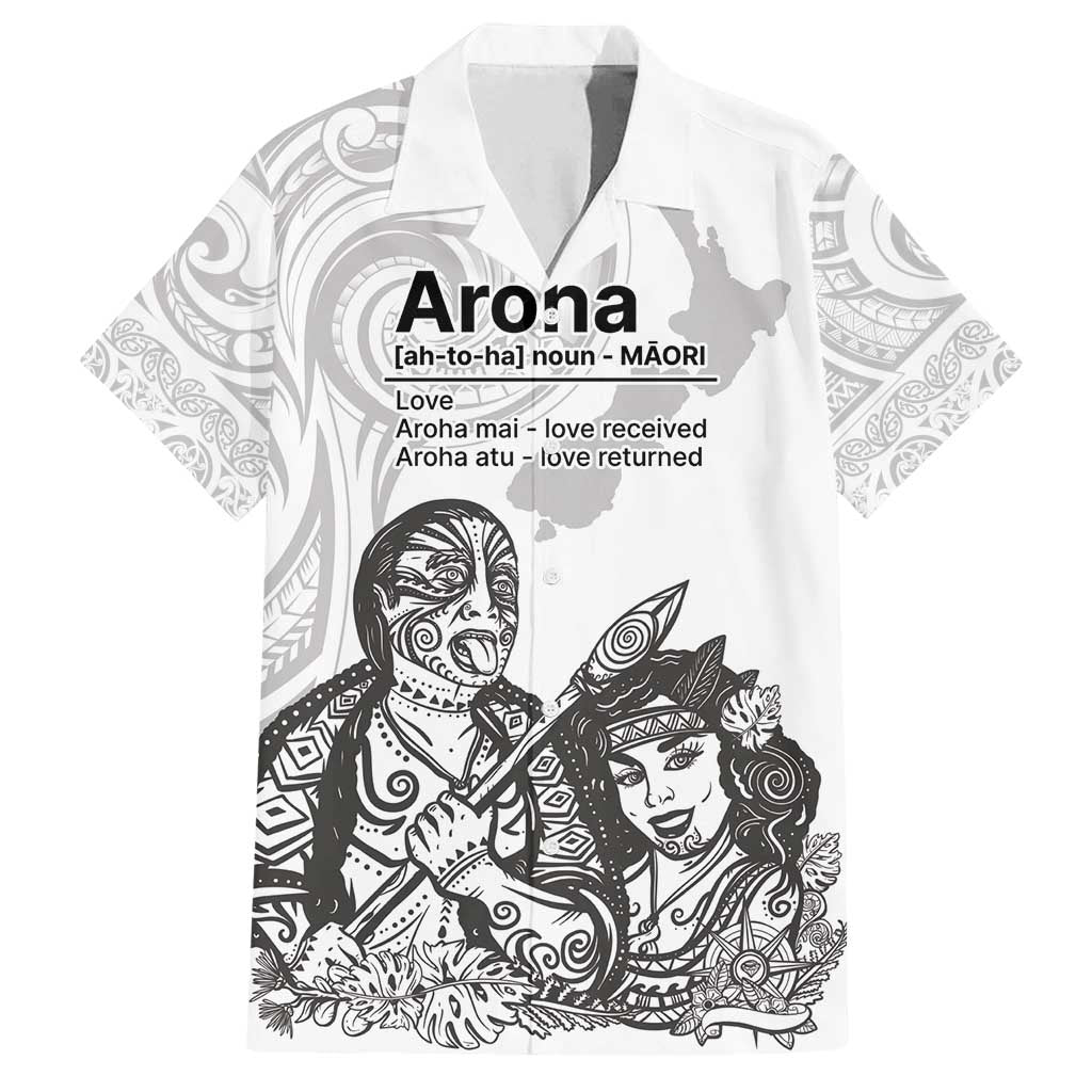 Aroha Maori Language Family Matching Tank Maxi Dress and Hawaiian Shirt Te Reo Maori Inspired Art