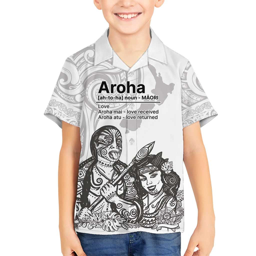 Aroha Maori Language Family Matching Tank Maxi Dress and Hawaiian Shirt Te Reo Maori Inspired Art