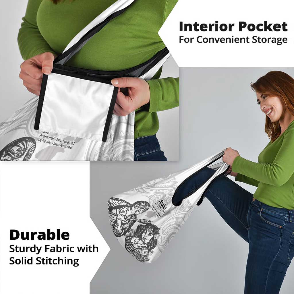 Aroha Maori Language Grocery Bag Te Reo Maori Inspired Art