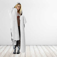 Aroha Maori Language Hooded Blanket Te Reo Maori Inspired Art