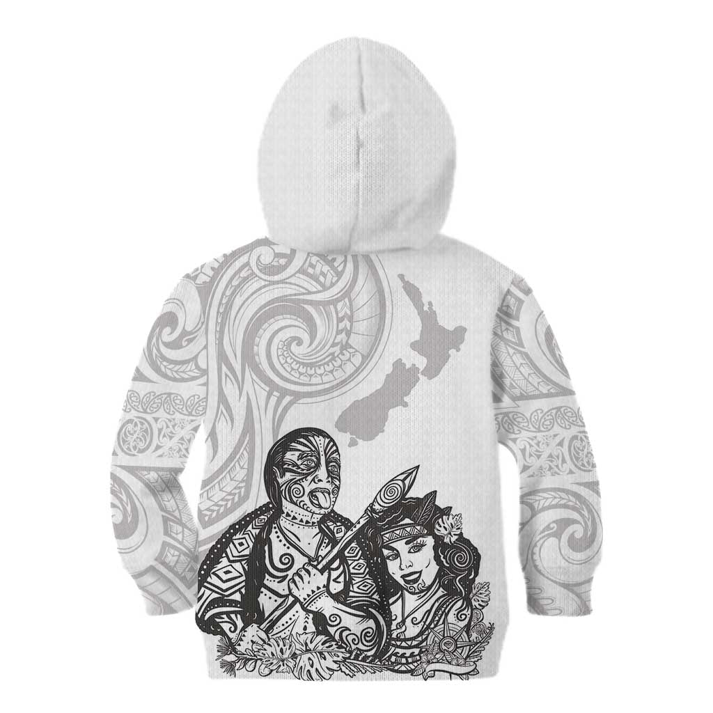 Aroha Maori Language Kid Hoodie Te Reo Maori Inspired Art
