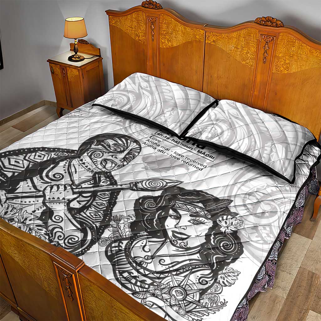 Aroha Maori Language Quilt Bed Set Te Reo Maori Inspired Art