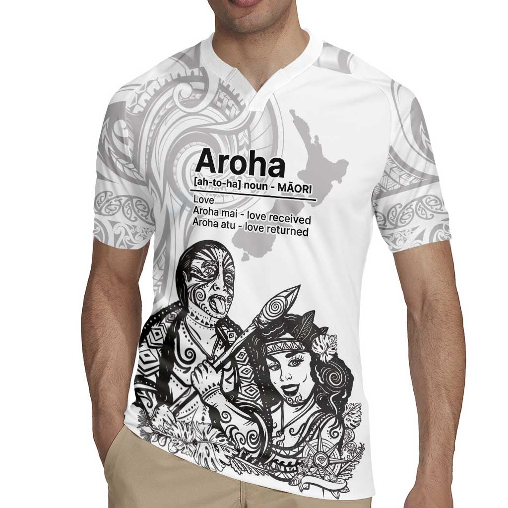 Aroha Maori Language Rugby Jersey Te Reo Maori Inspired Art