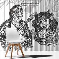 Aroha Maori Language Window Curtain Te Reo Maori Inspired Art