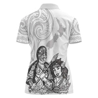 Aroha Maori Language Women Polo Shirt Te Reo Maori Inspired Art