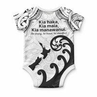 Kia Haka Maori language Baby Onesie Te Reo Maori Inspired Art LT9 - Polynesian Pride