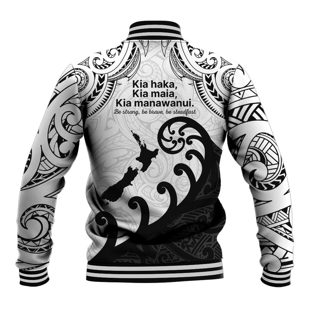 Kia Haka Maori language Baseball Jacket Te Reo Maori Inspired Art