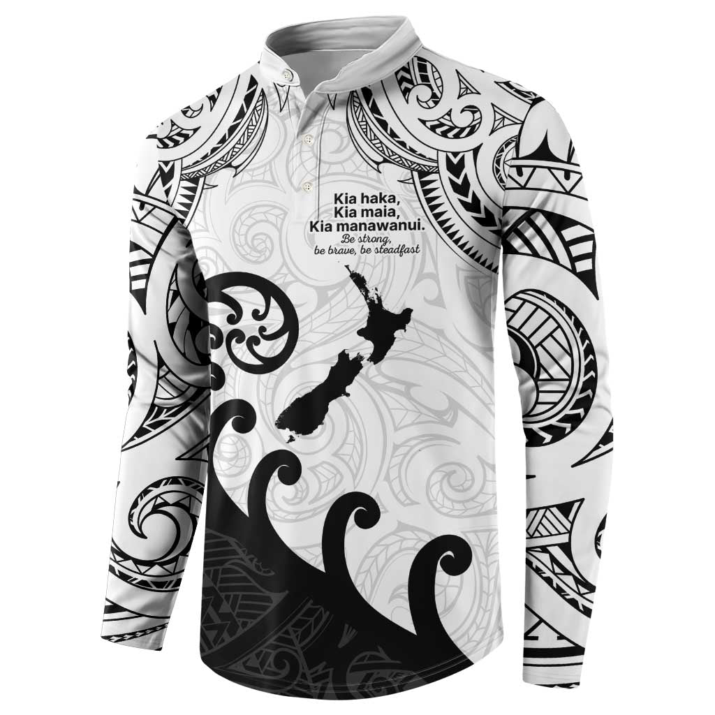 Kia Haka Maori language Button Sweatshirt Te Reo Maori Inspired Art