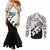 Kia Haka Maori language Couples Matching Mermaid Dress and Long Sleeve Button Shirt Te Reo Maori Inspired Art