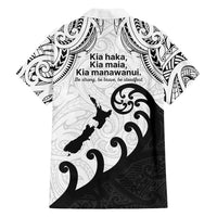 Kia Haka Maori language Family Matching Long Sleeve Bodycon Dress and Hawaiian Shirt Te Reo Maori Inspired Art LT9 - Polynesian Pride