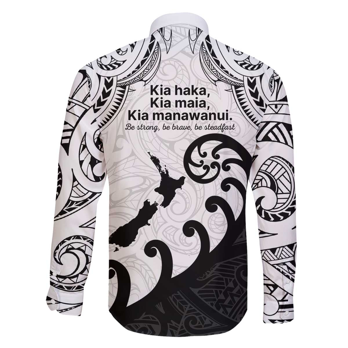 Kia Haka Maori language Family Matching Puletasi and Hawaiian Shirt Te Reo Maori Inspired Art LT9 - Polynesian Pride