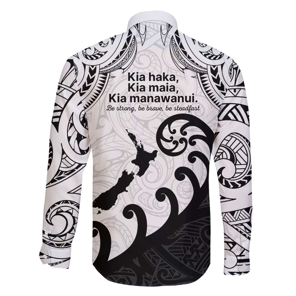 Kia Haka Maori language Family Matching Summer Maxi Dress and Hawaiian Shirt Te Reo Maori Inspired Art LT9 - Polynesian Pride