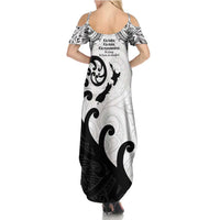 Kia Haka Maori language Family Matching Summer Maxi Dress and Hawaiian Shirt Te Reo Maori Inspired Art LT9 - Polynesian Pride