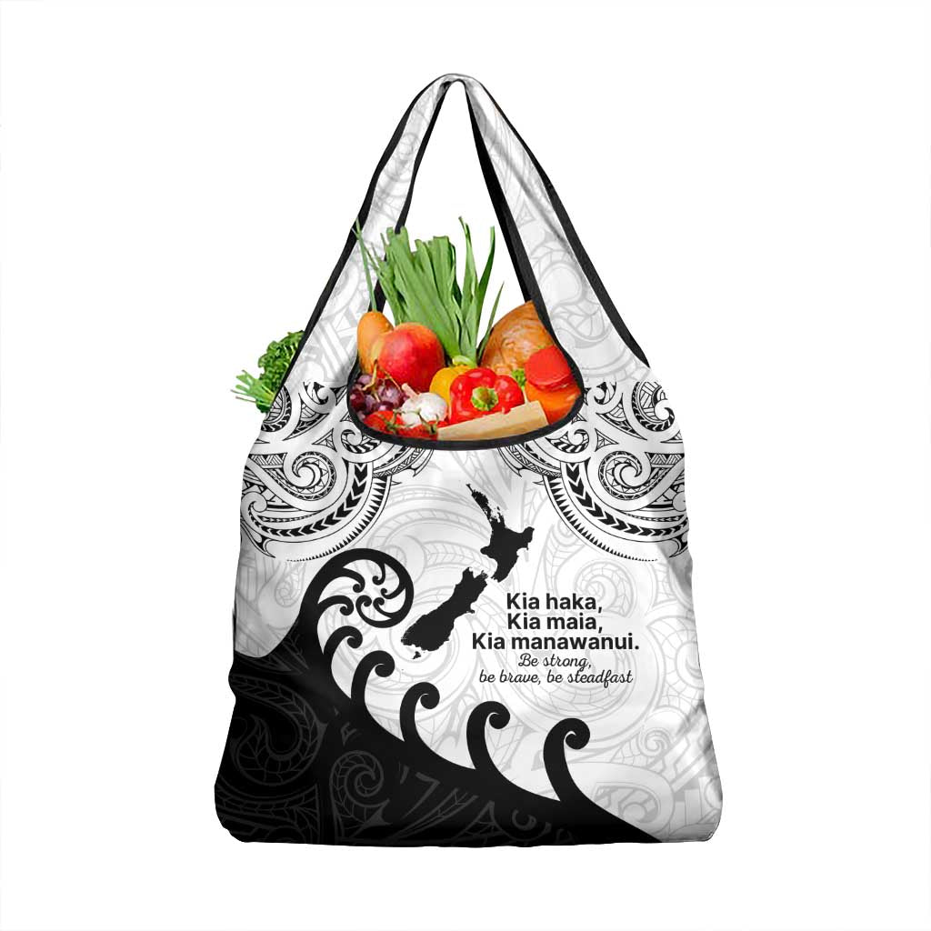 Kia Haka Maori language Grocery Bag Te Reo Maori Inspired Art