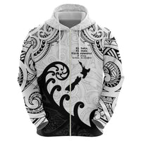 Kia Haka Maori language Zip Hoodie Te Reo Maori Inspired Art