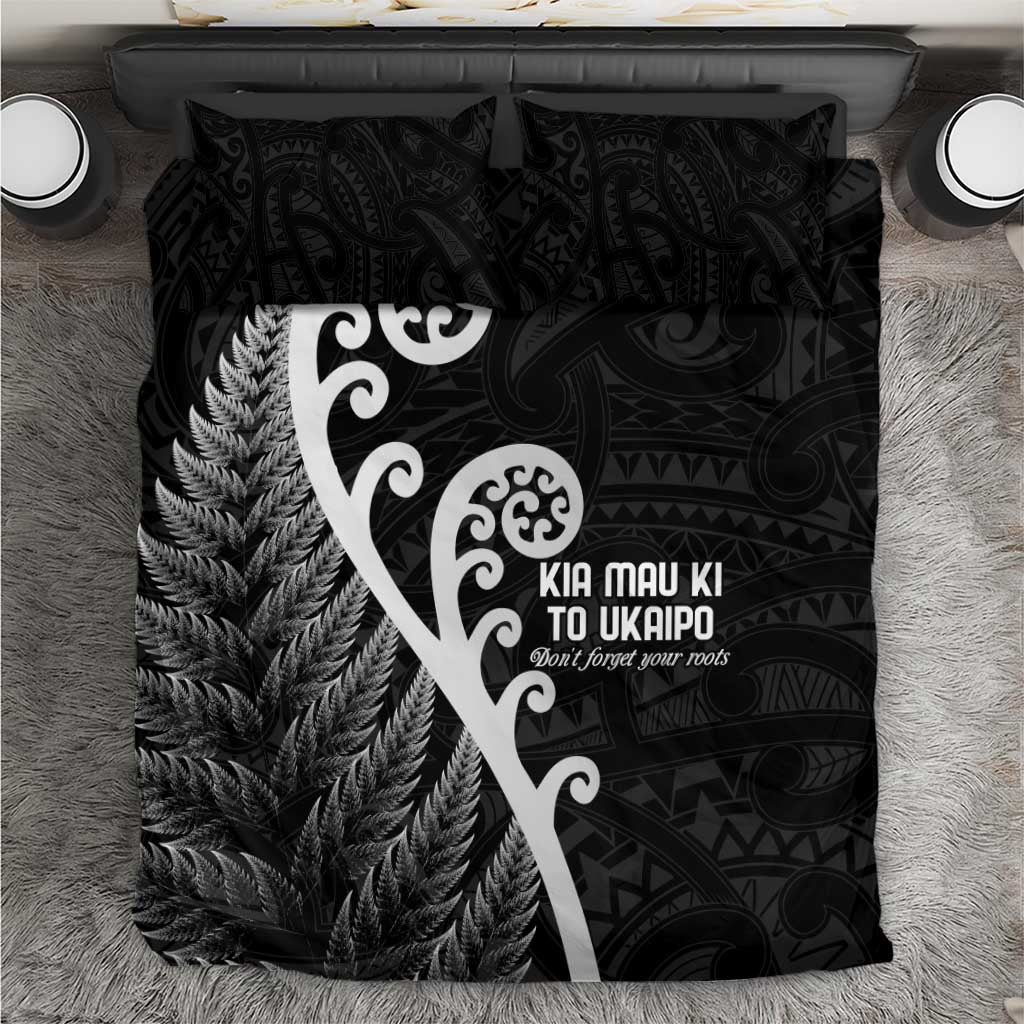 Kia Mau Ki To Ukaipo Bedding Set Te Reo Maori Koru Fern Art