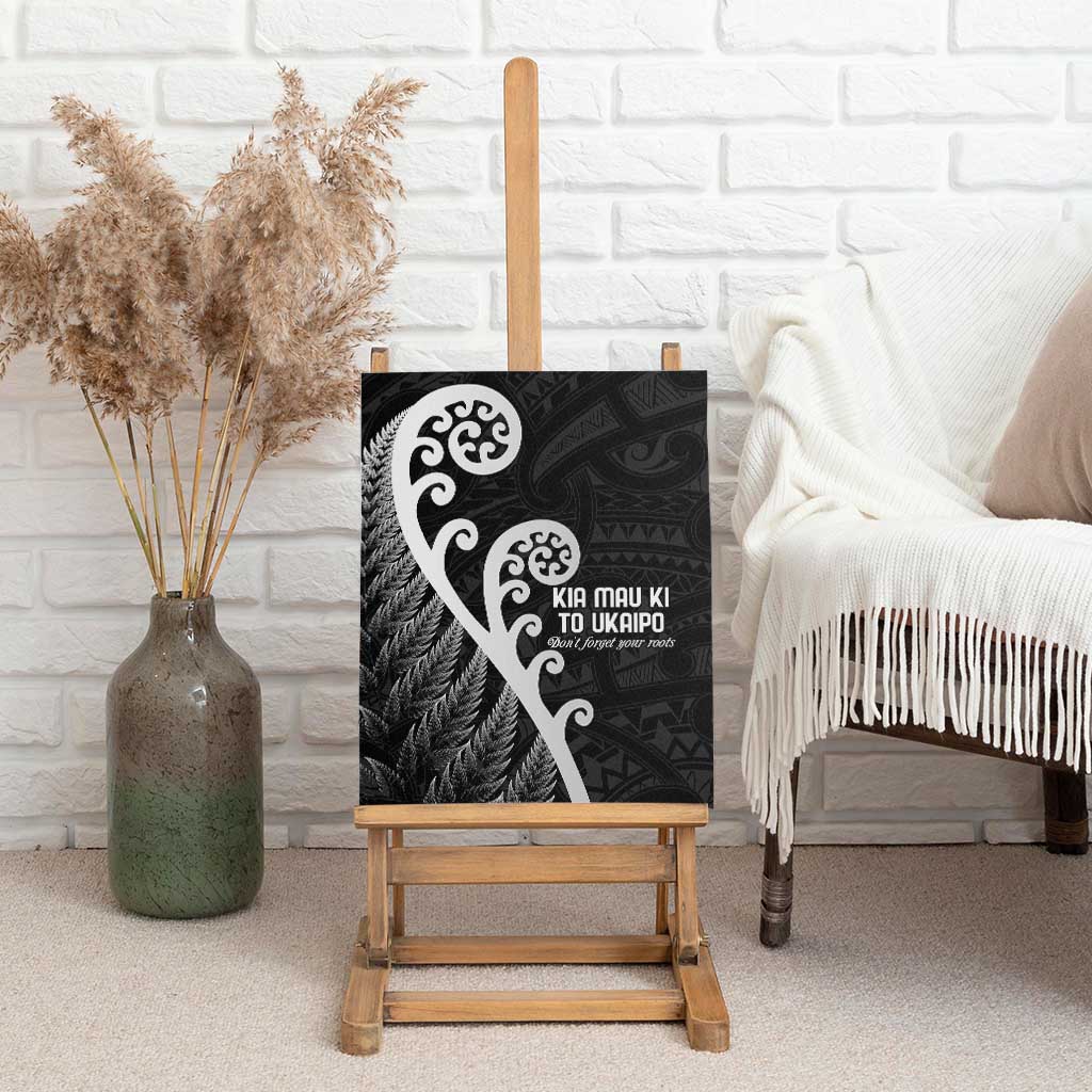 Kia Mau Ki To Ukaipo Canvas Wall Art Te Reo Maori Koru Fern Art