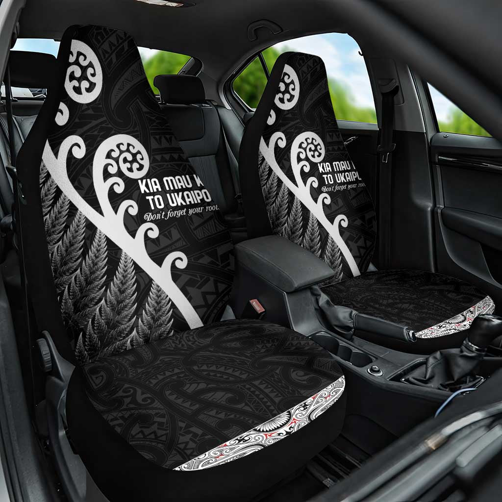 Kia Mau Ki To Ukaipo Car Seat Cover Te Reo Maori Koru Fern Art