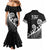 Kia Mau Ki To Ukaipo Couples Matching Mermaid Dress and Hawaiian Shirt Te Reo Maori Koru Fern Art