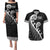 Kia Mau Ki To Ukaipo Couples Matching Puletasi and Hawaiian Shirt Te Reo Maori Koru Fern Art