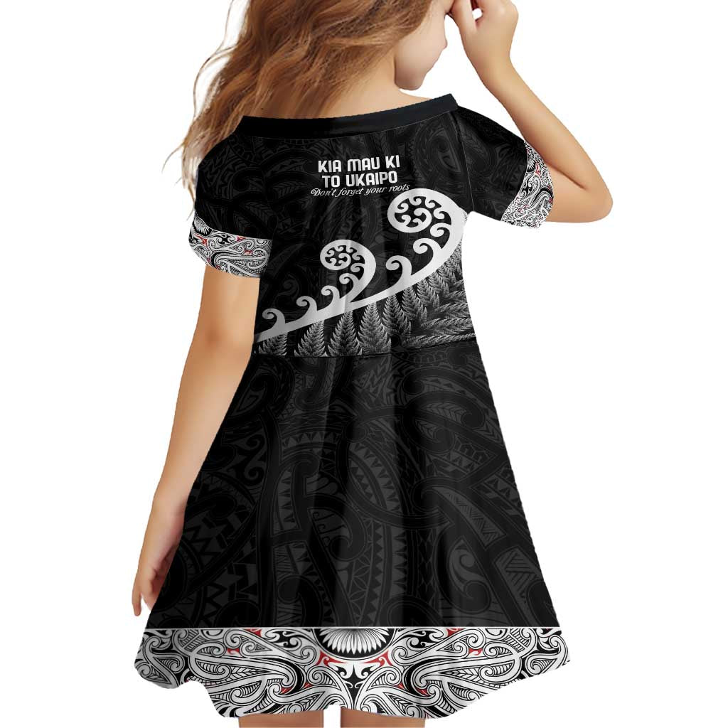 Kia Mau Ki To Ukaipo Family Matching Tank Maxi Dress and Hawaiian Shirt Te Reo Maori Koru Fern Art