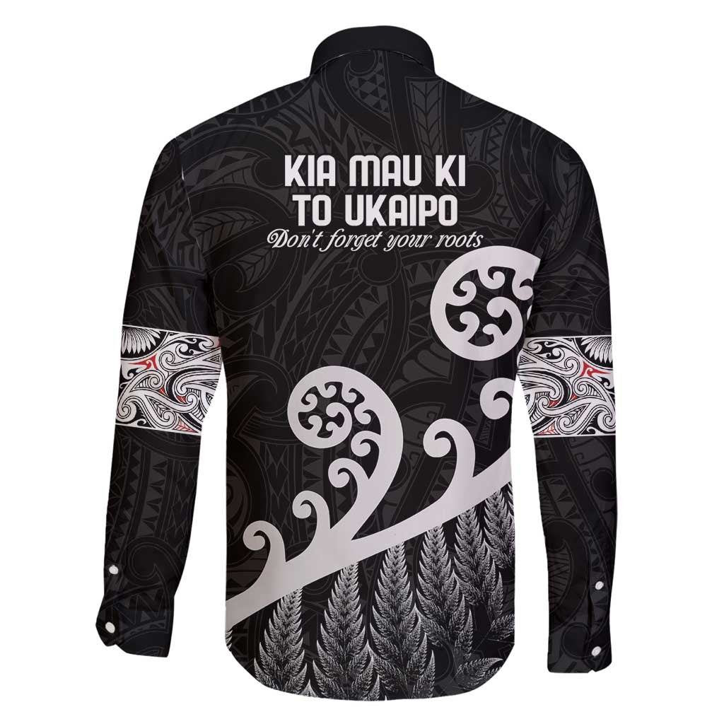 Kia Mau Ki To Ukaipo Family Matching Tank Maxi Dress and Hawaiian Shirt Te Reo Maori Koru Fern Art
