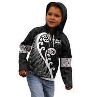 Kia Mau Ki To Ukaipo Kid Hoodie Te Reo Maori Koru Fern Art