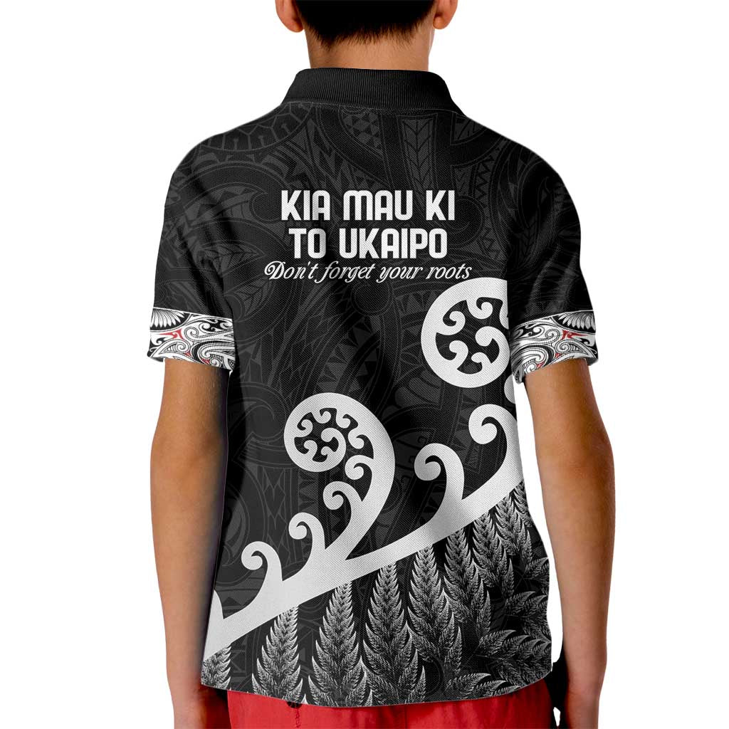 Kia Mau Ki To Ukaipo Kid Polo Shirt Te Reo Maori Koru Fern Art