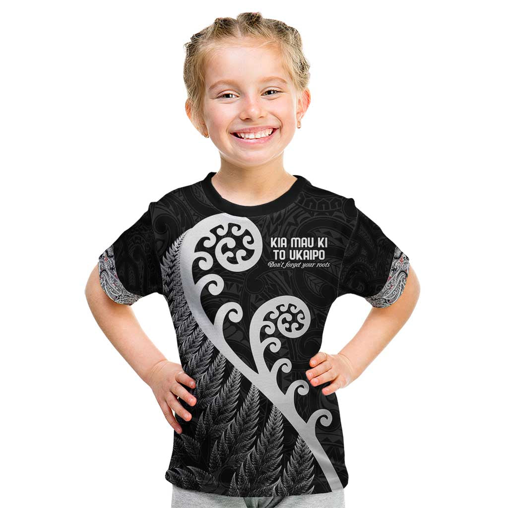 Kia Mau Ki To Ukaipo Kid T Shirt Te Reo Maori Koru Fern Art